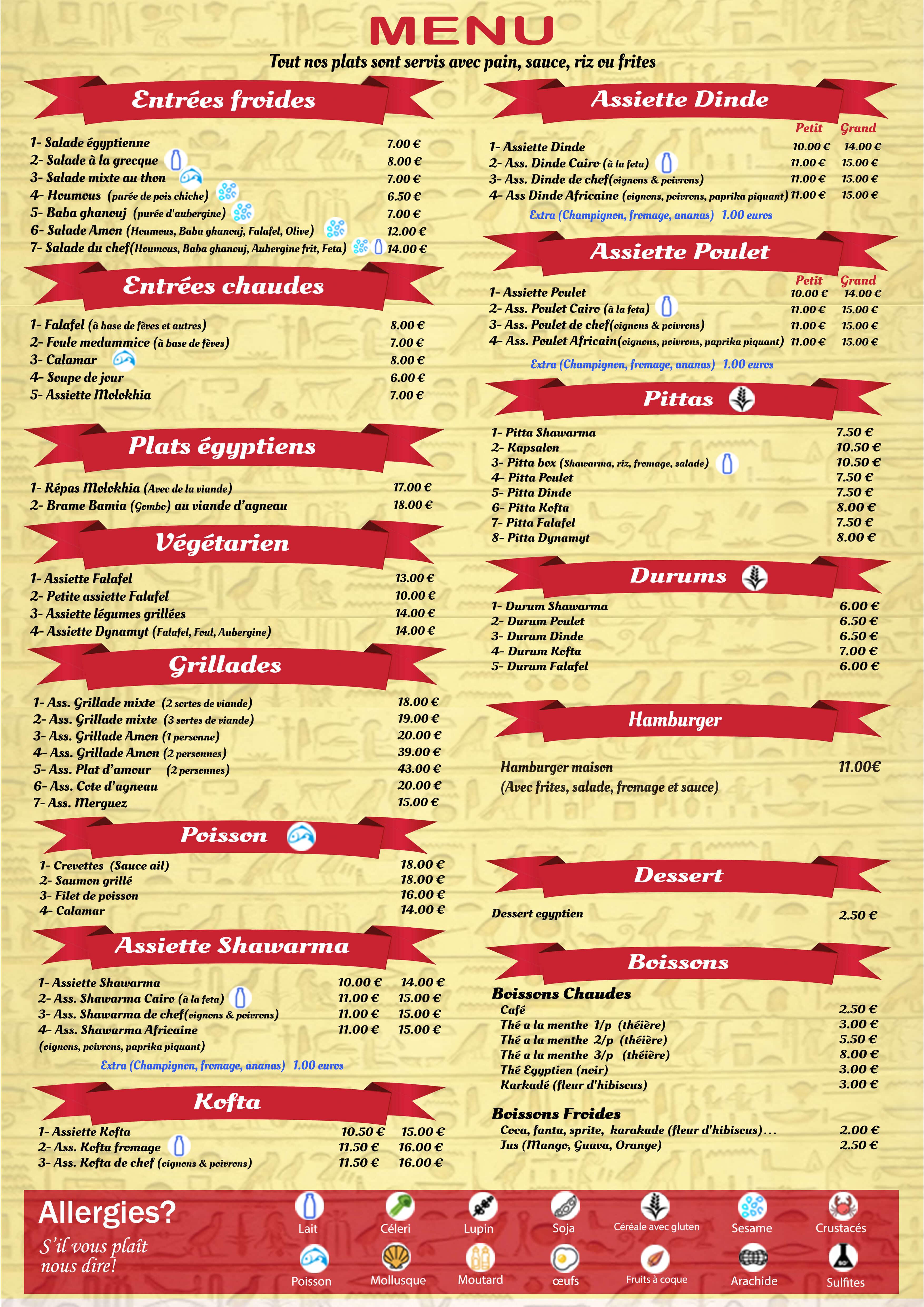 menu amon-re bruxelles
